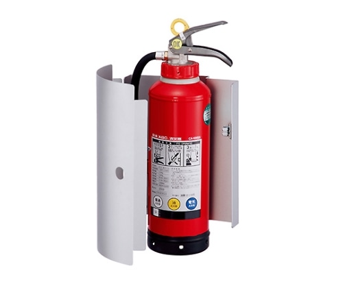 神栄ホームクリエイト 消火器ボックス (壁付型) シルバーメタリック SK-FEB-02K 1個(ご注文単位1個)【直送品】