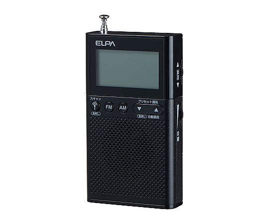 ELPA AM/FM液晶ポケットラジオ ER-P62FL 1個（ご注文単位1個）【直送品】