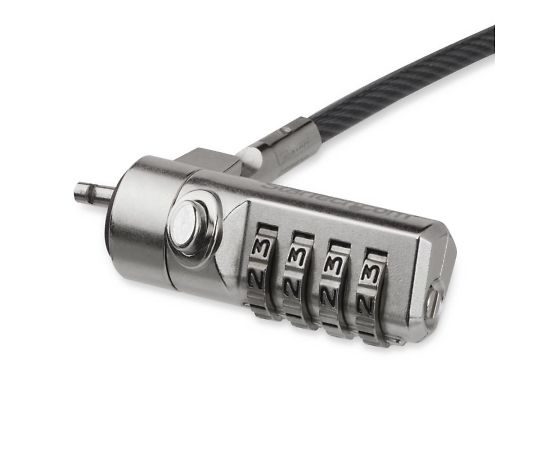 StarTech.com ノートパソコン盗難防止セキュリティワイヤーロック/2m/4桁ダイヤル錠/標準セキュリティスロット搭載機器に対応/ビニールコーティング対応ノートPC防犯ワイヤーロック LTLOCK4D 1個(ご注文単位1個)【直送品】