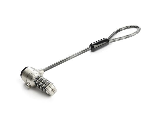 StarTech.com 連結用セキュリティワイヤーロック/ノートパソコン盗難防止/15cm/4桁ダイヤル錠/標準セキュリティスロット搭載機器に対応/ビニールコーティング対応ノートPC防犯ワイヤーロック BRNCHLOCK 1個(ご注文単位1個)【直送品】