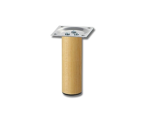 光 スマートレグ木製丸脚32.8×100mmシルバー KSW-3310 1個（ご注文単位1個）【直送品】