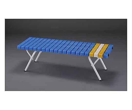 エスコ 1258x400x365mm ベンチ(背無/青) EA956XE-66A 1脚（ご注文単位1脚）【直送品】
