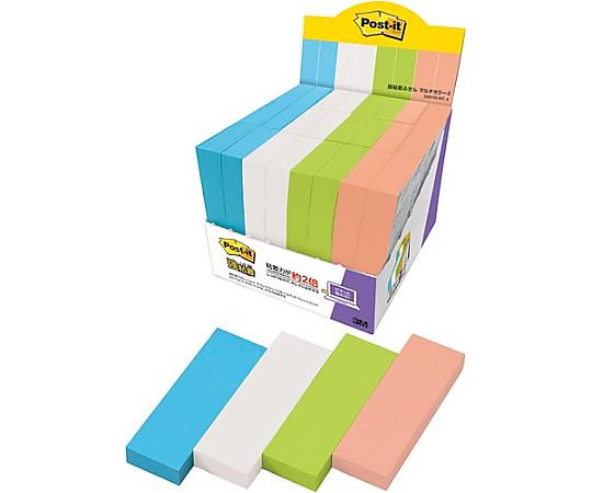 スリーエム 強粘着マルチカラー4 75×25 4色 24冊 5001SS-MC-4 1パック(ご注文単位1パック)【直送品】