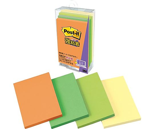 スリーエム ポストイット強粘着マルチカラー6 75×50 4冊 656SS-MC-6 1パック(ご注文単位1パック)【直送品】