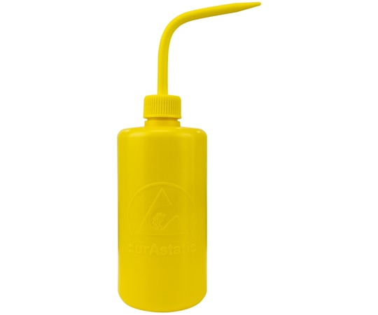 DESCO ウォッシュボトル 黄 静電気防止 低密度ポリエチレン 480cc 35793 1個 (ご注文単位1個)【直送品】