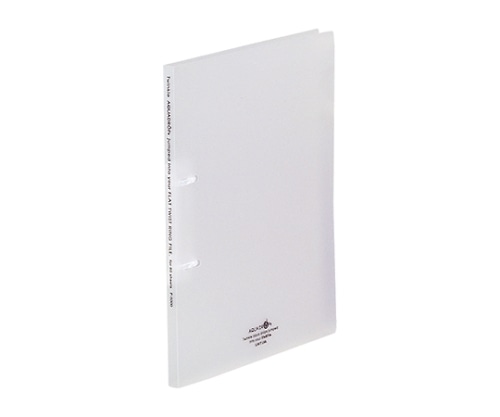 LIHITLAB AQUA DROPs フラット・ツイストリングファイル 1乳白 F-5000 F5000-1 1冊(ご注文単位1冊)【直送品】