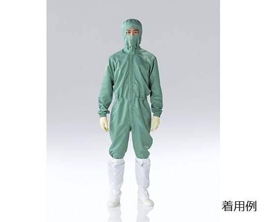 東洋リントフリー オートクレーブ滅菌対応ツナギ服 深緑 3L FD173C-08 3L 1枚 (ご注文単位1枚)【直送品】