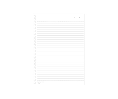 LIHITLAB ツイストリング・ノート<専用リーフ・横罫B罫> 1組(30枚入) N1650 1組(ご注文単位1組)【直送品】