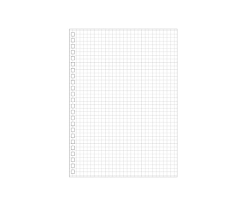 LIHITLAB ツイストリング・ノート<専用リーフ・方眼罫> 1組(30枚入) N1650S 1組(ご注文単位1組)【直送品】
