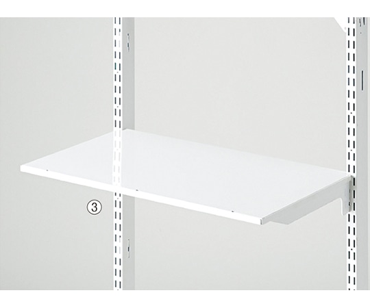 アズワン 3段可変式薄型スチール棚セット W60×D35cm 61-760-21-4 1セット（ご注文単位1セット）【直送品】