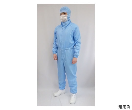 ガードナー 快適ドライフィール フード一体続き服(青)手足ゴム仕様 3Lサイズ CR1860-2 1枚 (ご注文単位1枚)【直送品】