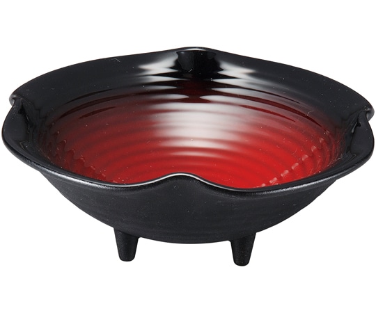 福井クラフト 5寸 花盛鉢 朱黒ぼかしSH塗 74011650 1個（ご注文単位1個）【直送品】