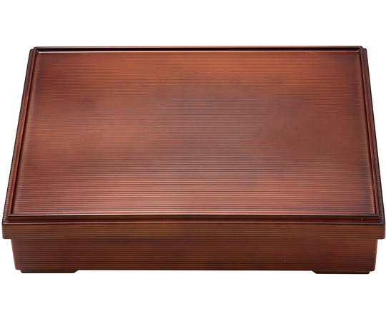 福井クラフト 9寸 千筋松花堂 ブラウン(親蓋) 23214820 1個（ご注文単位1個）【直送品】