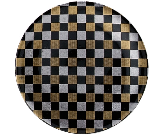 福井クラフト A150寿司皿 金銀 市松粉蒔 12040120 1個（ご注文単位1個）【直送品】