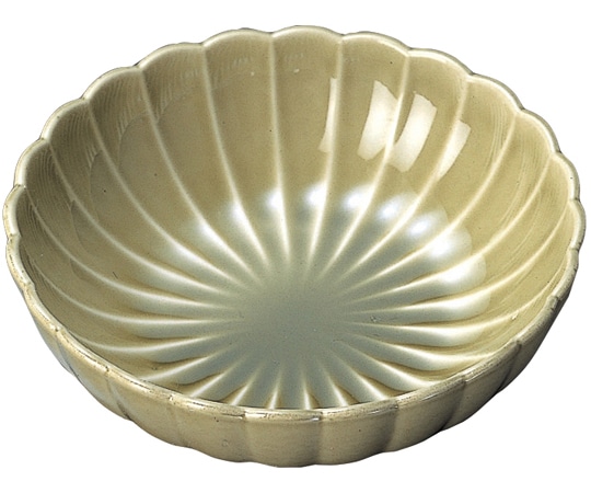 福井クラフト A φ114菊鉢(大)うす葉色 22001000 1個（ご注文単位1個）【直送品】