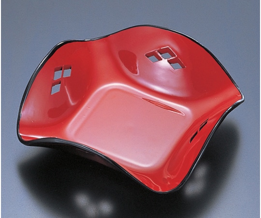 福井クラフト 菱紋四ツ折皿 朱天黒 70010880 1個（ご注文単位1個）【直送品】