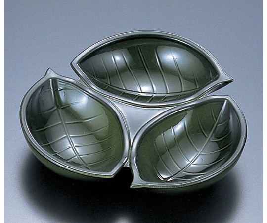 福井クラフト 三ツ木の葉 織部 70010510 1個（ご注文単位1個）【直送品】