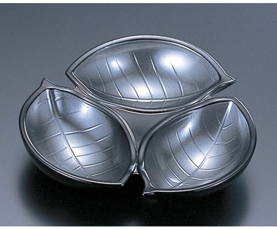 福井クラフト 三ツ木の葉 銀天黒 70010520 1個（ご注文単位1個）【直送品】