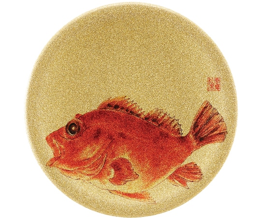 福井クラフト A150寿司皿 ゴールドパール カサゴ 13000003 1個（ご注文単位1個）【直送品】