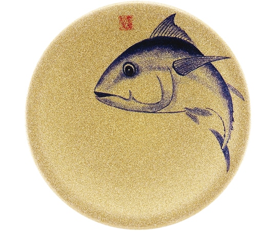 福井クラフト A150寿司皿 ゴールドパール マグロ 13000008 1個（ご注文単位1個）【直送品】