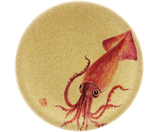 福井クラフト A150寿司皿 ゴールドパール イカ 13000006 1個（ご注文単位1個）【直送品】