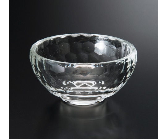 福井クラフト φ80鉢 亀甲カットガラス 75005240 1個（ご注文単位1個）【直送品】