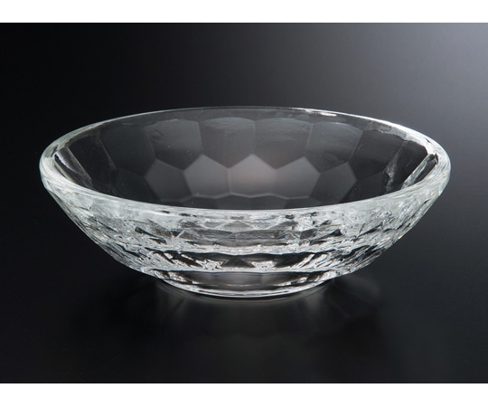 福井クラフト φ118皿 亀甲カットガラス 75005280 1個（ご注文単位1個）【直送品】