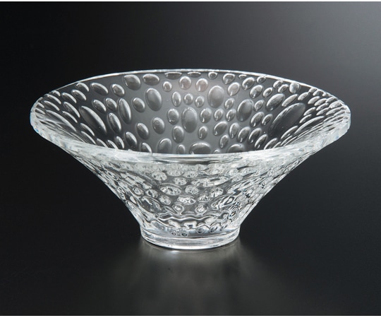 福井クラフト φ100 羽反盃鉢 ガラス 75005226 1個（ご注文単位1個）【直送品】