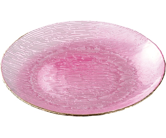 福井クラフト φ307 プレート レッド/縁金 80116110 1個（ご注文単位1個）【直送品】