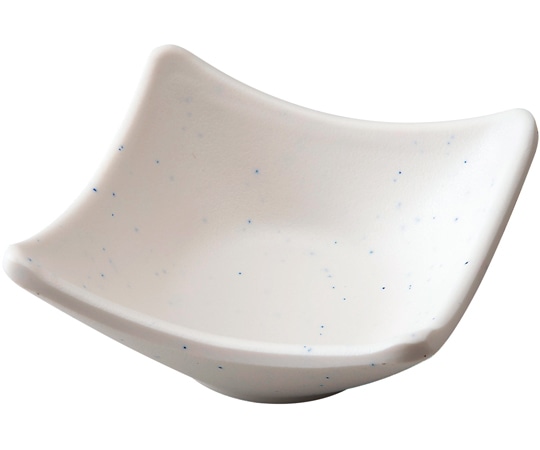 福井クラフト メラミン 四方反り鉢(九)粉引 80304310 1個（ご注文単位1個）【直送品】