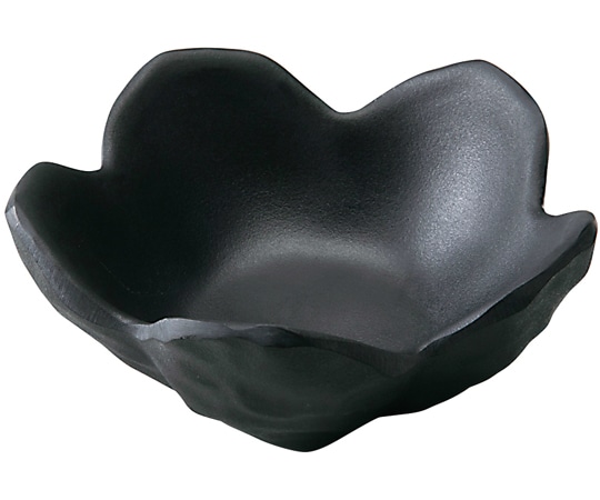 福井クラフト メラミン 花びら(九)黒マット 80304140 1個（ご注文単位1個）【直送品】