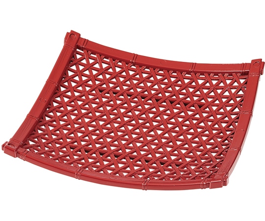 福井クラフト 5.5寸 やすらぎ角皿 朱(全面塗) 50023775 1個（ご注文単位1個）【直送品】