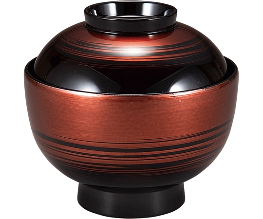 福井クラフト 耐熱3.5寸 丸駒椀 茶金カスミ内黒 30044830 1個(ご注文単位1個)【直送品】