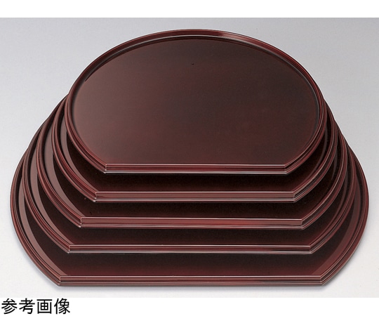 福井クラフト 尺5 新半月両面盆 溜SH塗/黒天朱 50306750 1個（ご注文単位1個）【直送品】