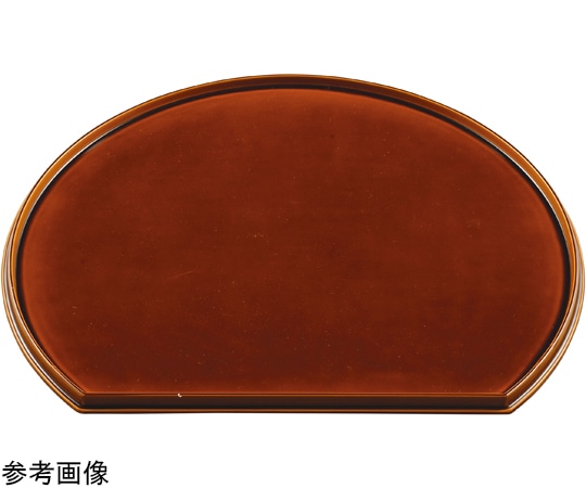 福井クラフト 尺1 新半月両面盆 漆調春慶塗/黒塗 15005380 1個（ご注文単位1個）【直送品】