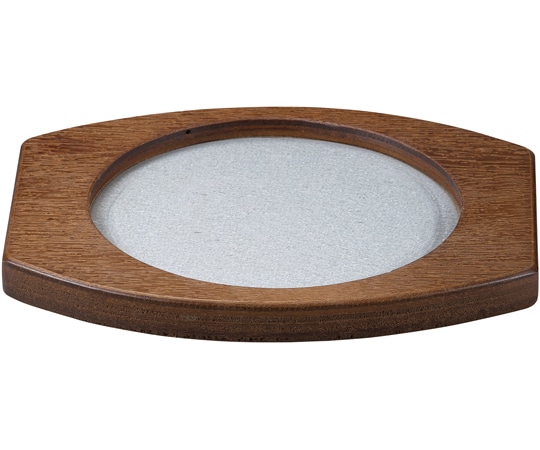 福井クラフト 木製18cm 丸石焼用受皿栃 92981830 1個（ご注文単位1個）【直送品】