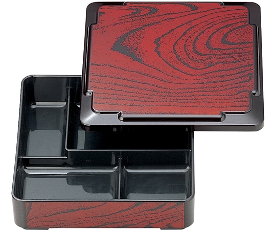 福井クラフト 6寸 戦国弁当 ケヤキ内黒(蓋親) 23213580 1個（ご注文単位1個）【直送品】