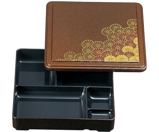 福井クラフト 7寸 角福来弁当 野菊内黒(蓋親) 23213650 1個（ご注文単位1個）【直送品】