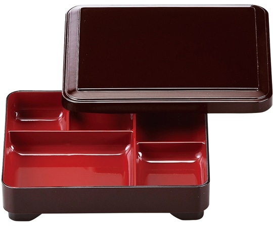 福井クラフト 6.5寸 安べい弁当(蓋親)新溜消内朱 24025790 1個（ご注文単位1個）【直送品】