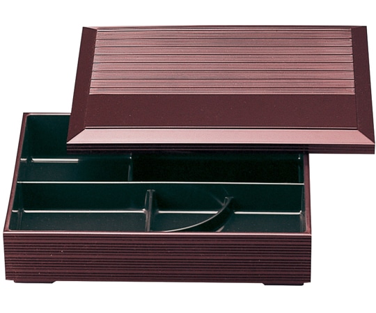 福井クラフト 9寸 源氏弁当 溜塗 70011810 1個（ご注文単位1個）【直送品】