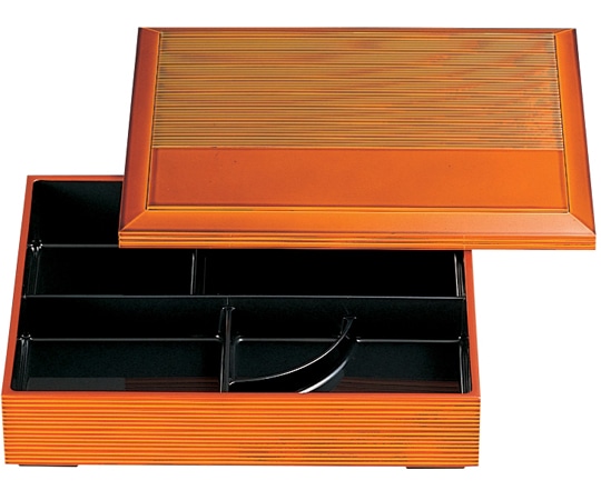 福井クラフト 9寸 源氏弁当 春慶塗内黒(蓋親) 23213480 1個（ご注文単位1個）【直送品】