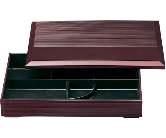 福井クラフト 尺2寸 源氏弁当 溜塗 70011820 1個（ご注文単位1個）【直送品】