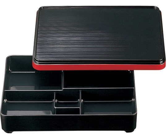 福井クラフト 9.5寸 長手舞子弁当 黒渕朱内黒(蓋親) 23213540 1個（ご注文単位1個）【直送品】