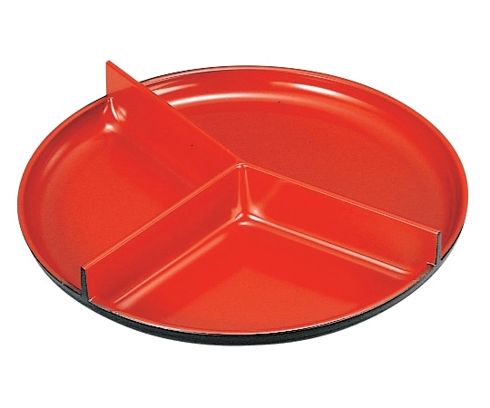 福井クラフト 三ツ足丸重用仕切 朱 21056440 1個（ご注文単位1個）【直送品】