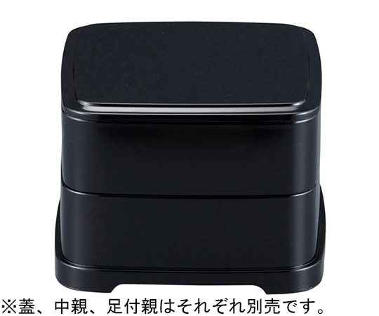 福井クラフト 姫弁当(蓋)黒内朱 21006250 1個（ご注文単位1個）【直送品】