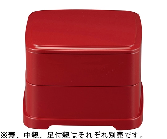 福井クラフト 姫弁当(蓋)朱内黒 21006280 1個（ご注文単位1個）【直送品】