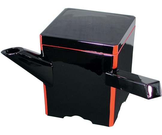 福井クラフト 新元禄角湯筒 黒渕朱(小) 15158860 1個（ご注文単位1個）【直送品】