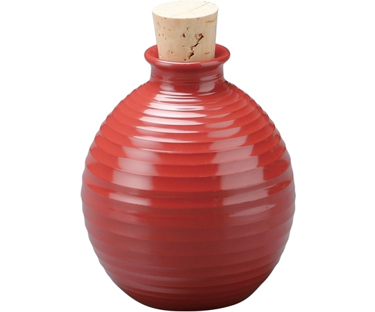 福井クラフト ロクロ目つゆ入れ 3人用 朱 48011100 1個（ご注文単位1個）【直送品】