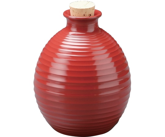 福井クラフト ロクロ目つゆ入れ 5人用 朱 48011110 1個（ご注文単位1個）【直送品】