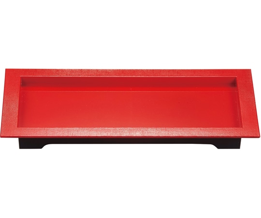 福井クラフト 34cm 渕布目長角皿 紅赤 40421110 1個（ご注文単位1個）【直送品】